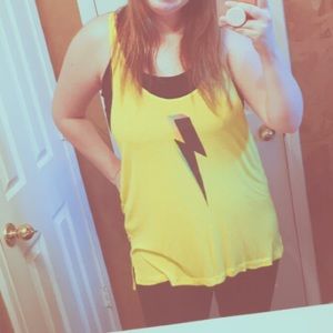 Wildfox PRIDE LIGHTENING BOLT tank top